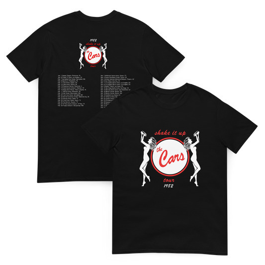 The Cars Black Unisex 2 Sided Tshirt